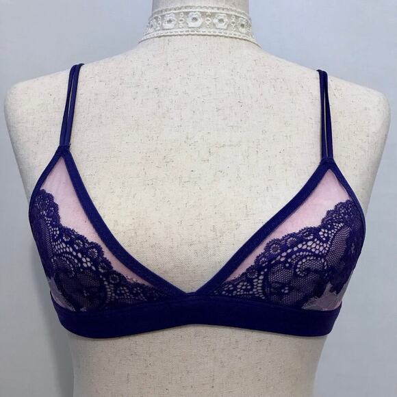 Anthropologie Real Underwear NWT Triangle Mesh Bra Women S - Picture 2 of 15